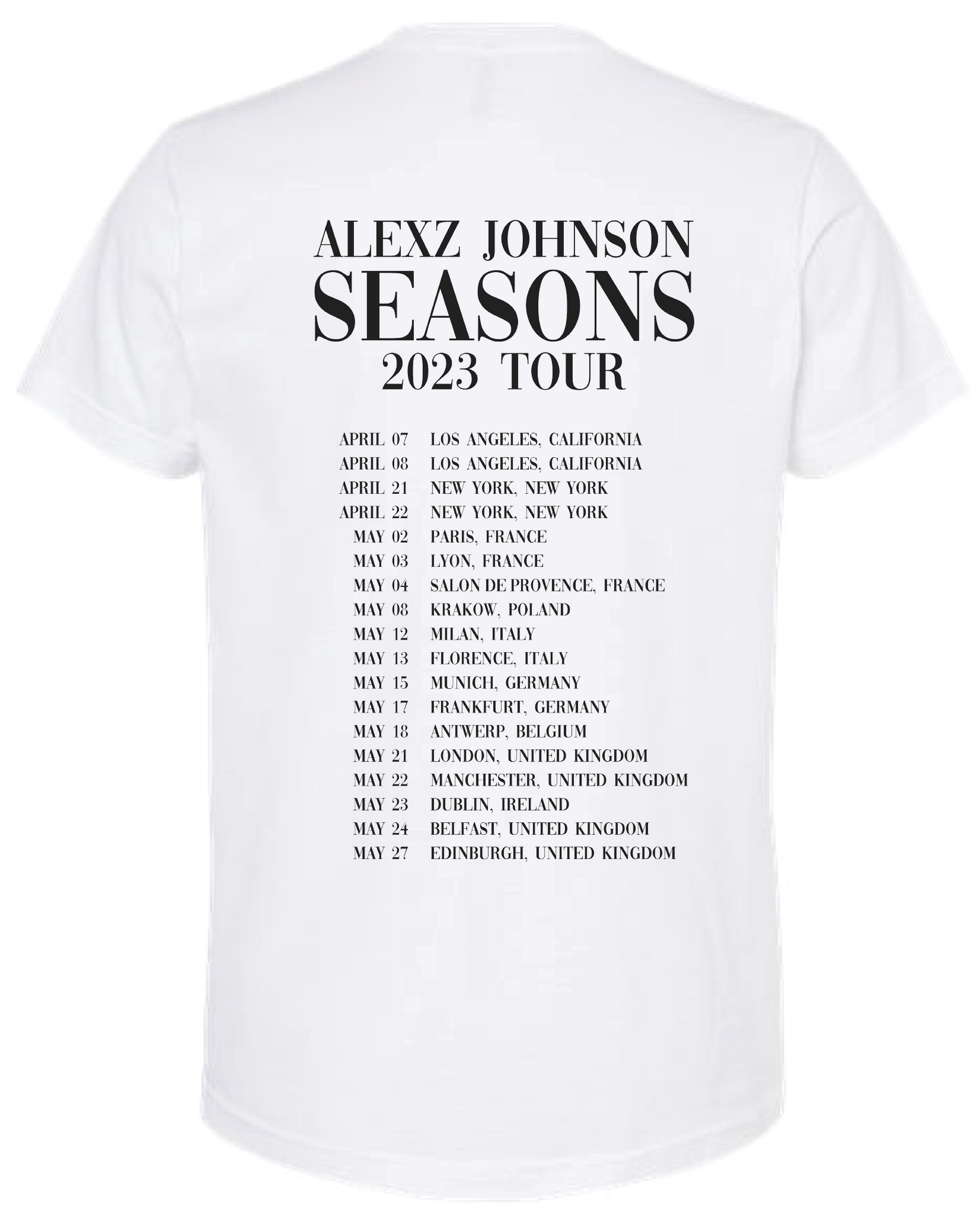 Seasons European Tour T-Shirt